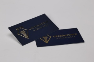 wizytówki złocone dla firm
