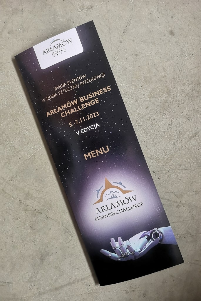 druk menu dla restauracji na papierze satynowym