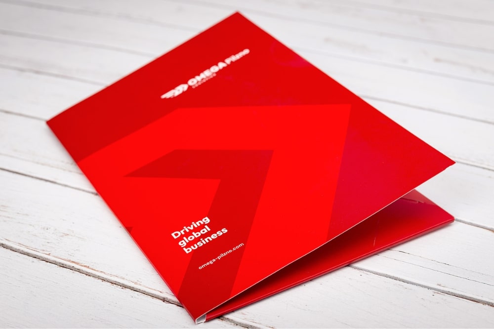 teczka firmowa z nadrukiem