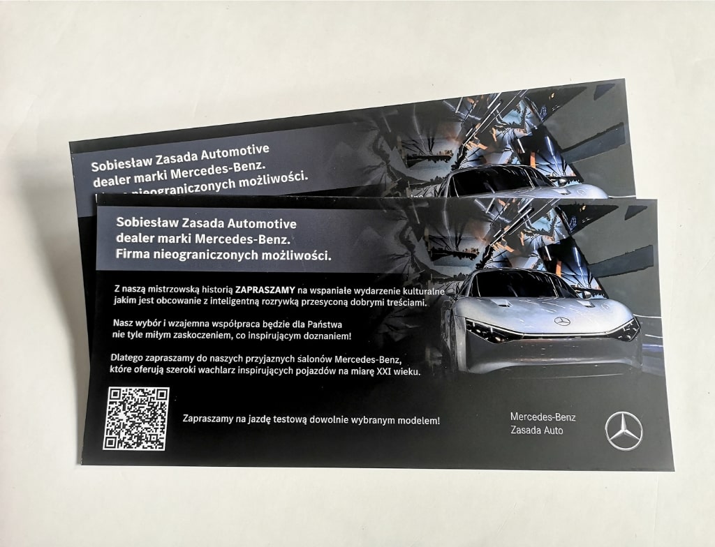 ekskluzywna ulotka w standardowym formacie