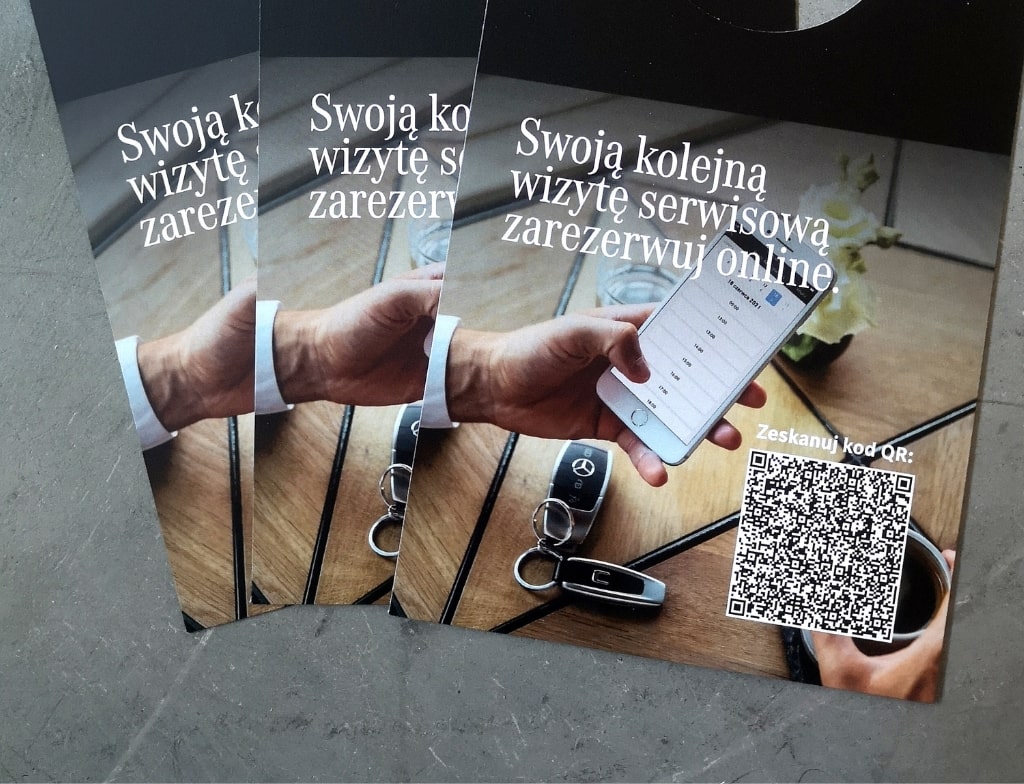 przywieszki z papieru do promocji usług