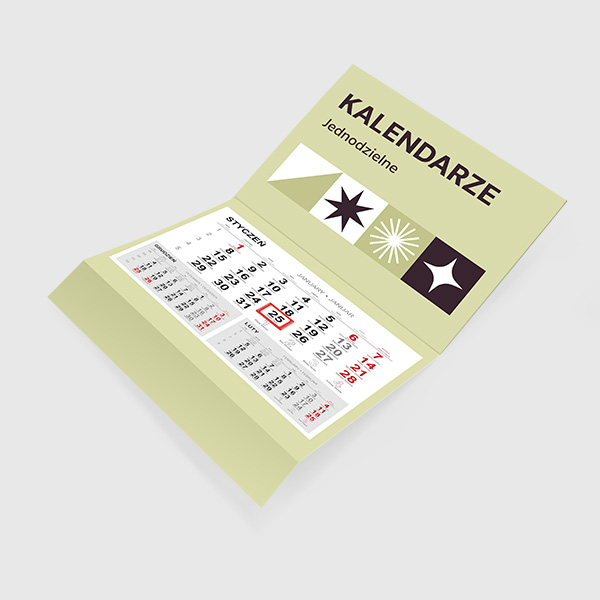 Kalendarze biurkowe spiralowane